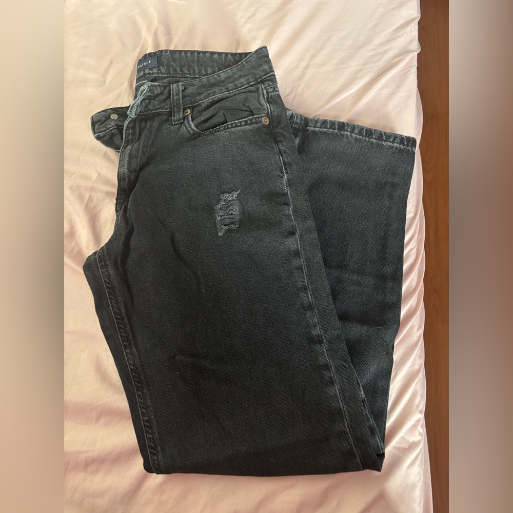Aeropostale Black Low Rise Baggy Jeans